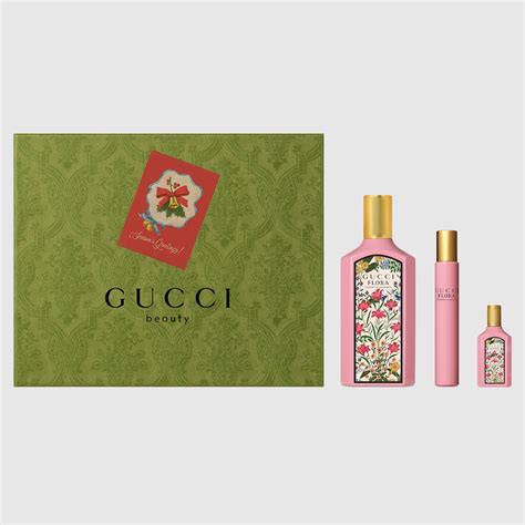 Gucci Flora Gorgeous Gardenia gift set.